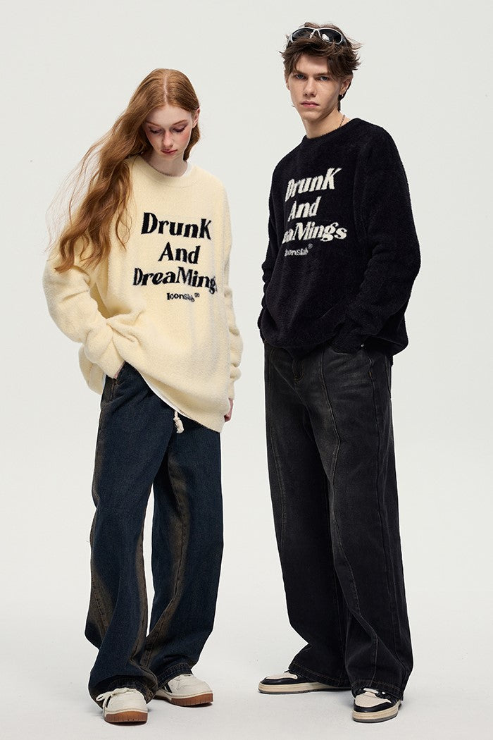 ICONSLAB 'DrunK And DreaMing' Knit Sweater
