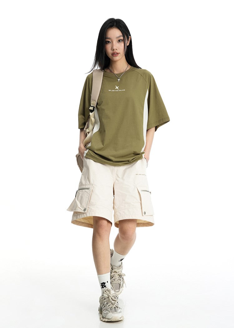 BJHG Curved Contrast T-Shirt