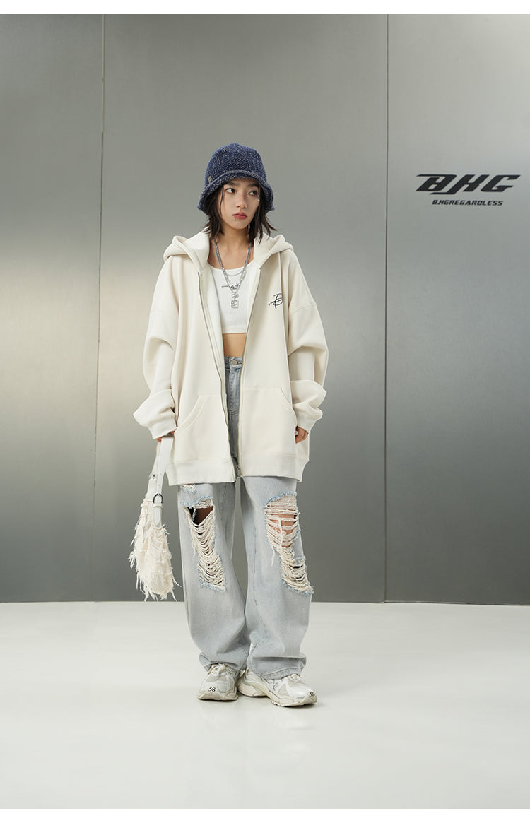 BJHG Logo Hoodie with Script Design