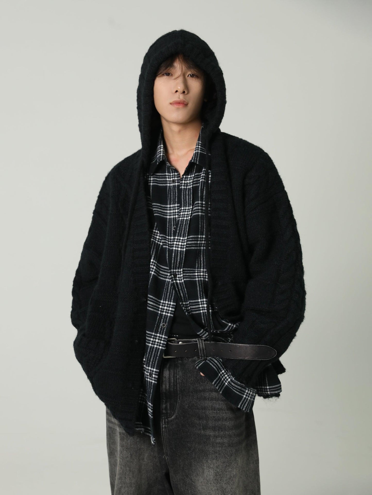 MASONPRINCE Edith Hooded Knit Cardigan