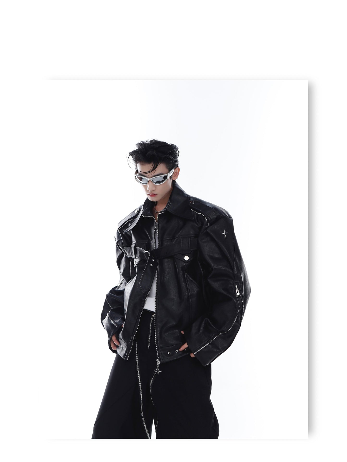 CulturE Pin-Buckle Motorcycle Jacket