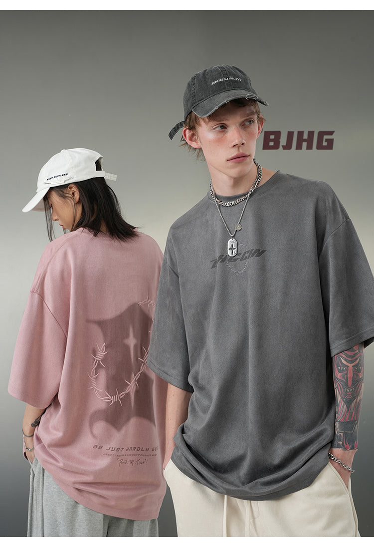 BJHG 'Thorns' Suede T-Shirt