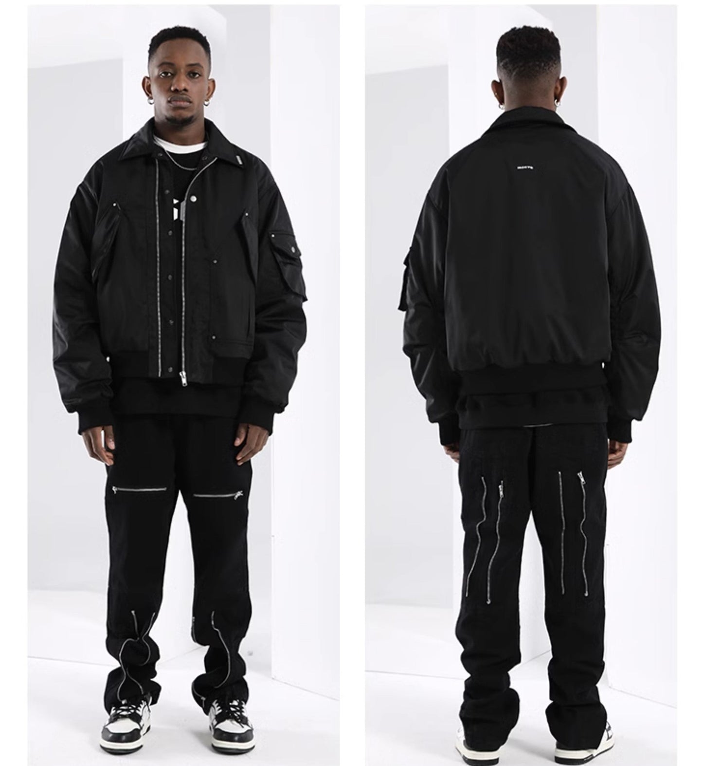 NOSAW Studded Aviator Jacket