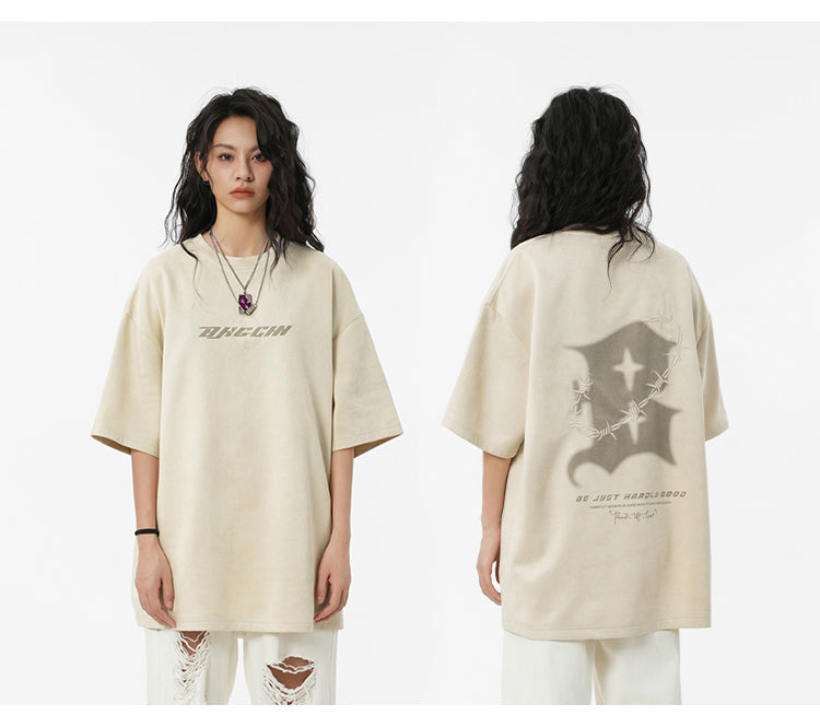 BJHG 'Thorns' Suede T-Shirt