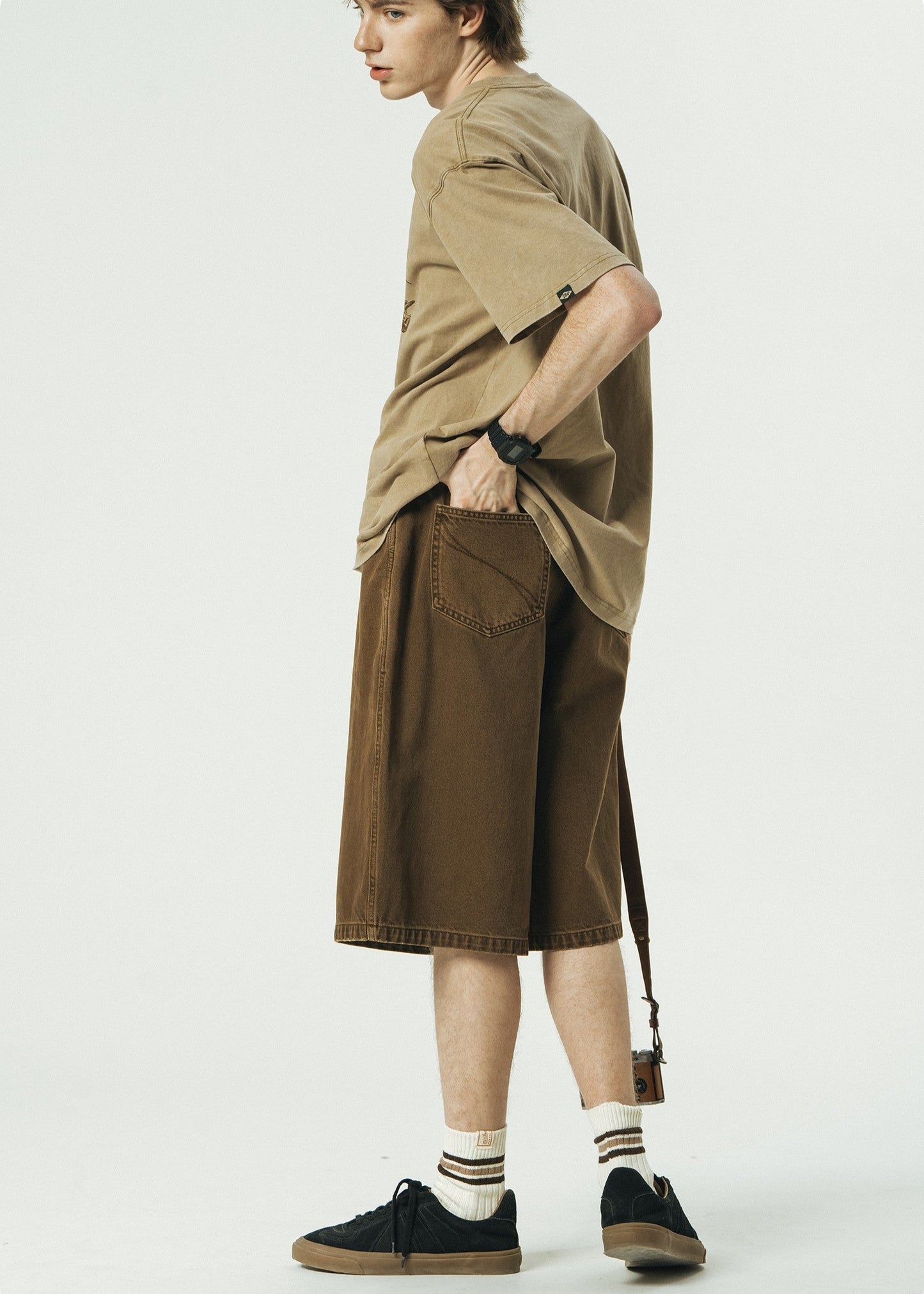 714street Japanese Distressed Denim Shorts