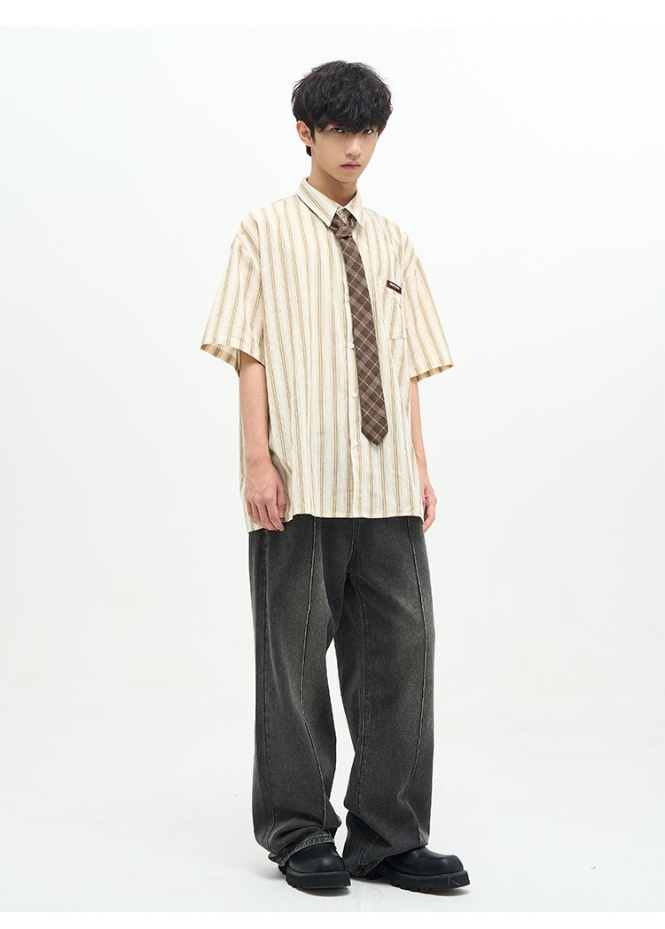 77F7GHT Striped Polo Shirt