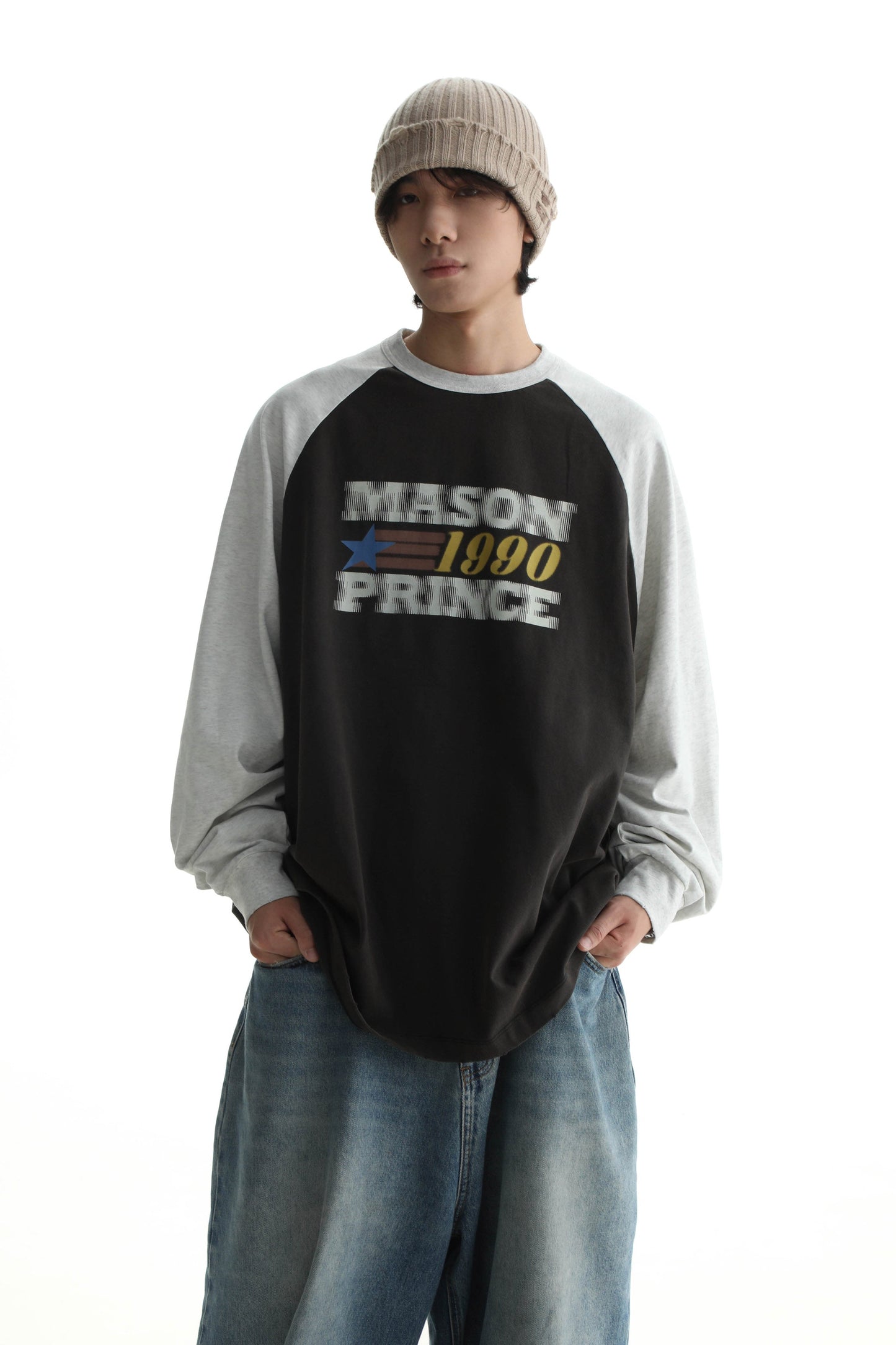 MASONPRINCE '1990' Long Sleeve with Contrast Details