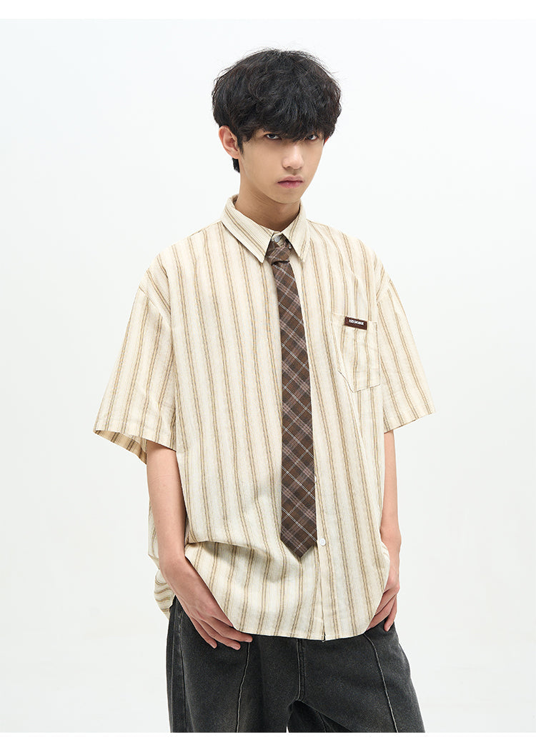 77F7GHT Striped Polo Shirt