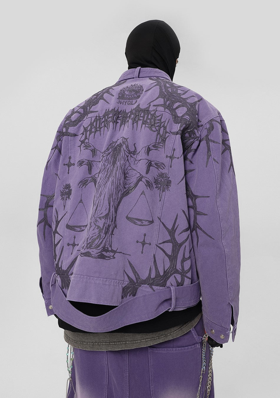 JHYQ Heavyweight Jacket with Embossed Thorn Design