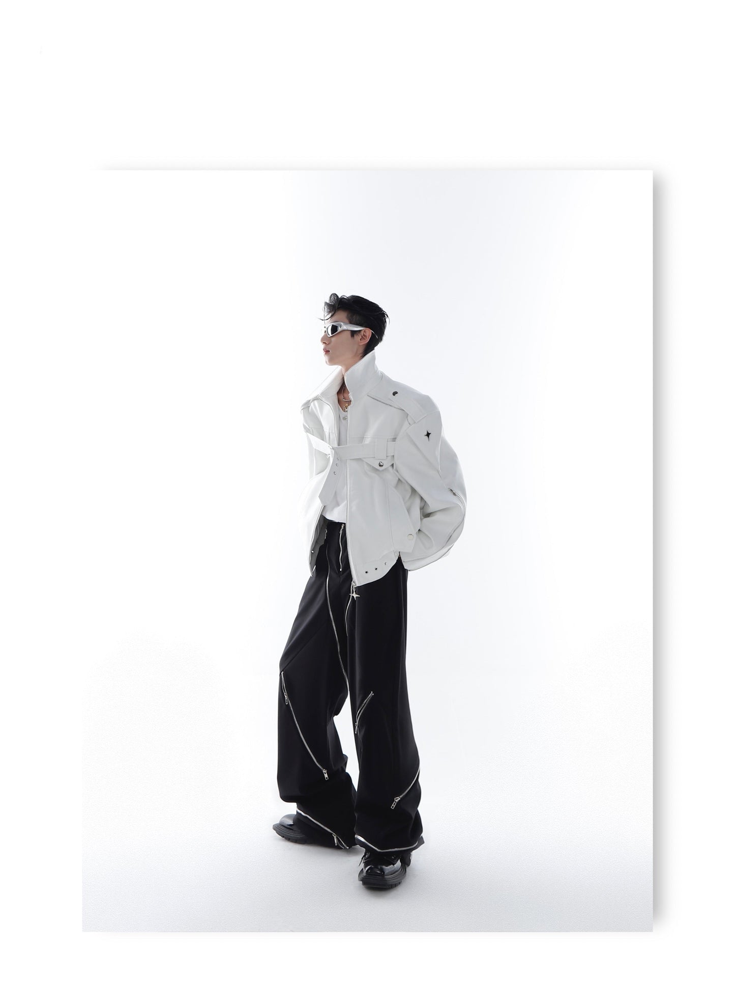 CulturE Pin-Buckle Motorcycle Jacket