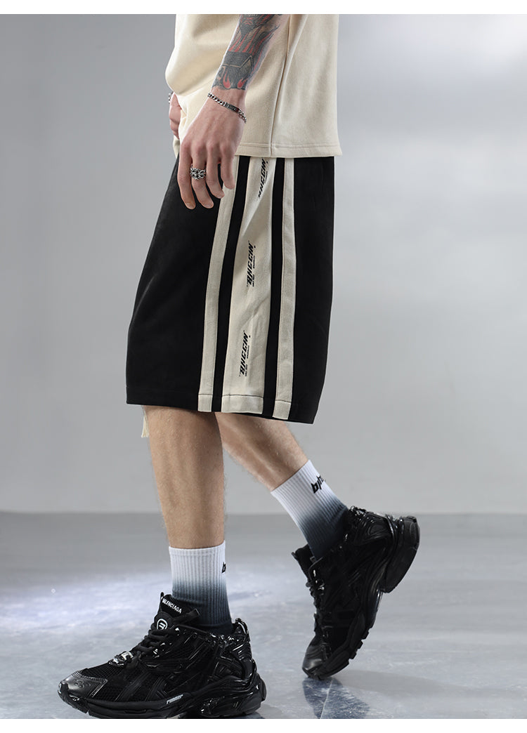 BJHG Velour Wide-Leg Lounge Shorts