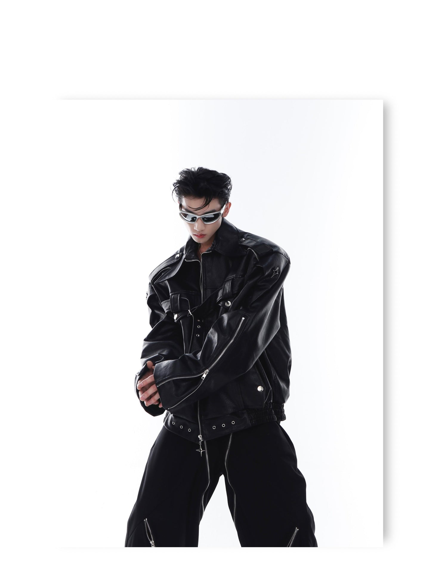 CulturE Pin-Buckle Motorcycle Jacket