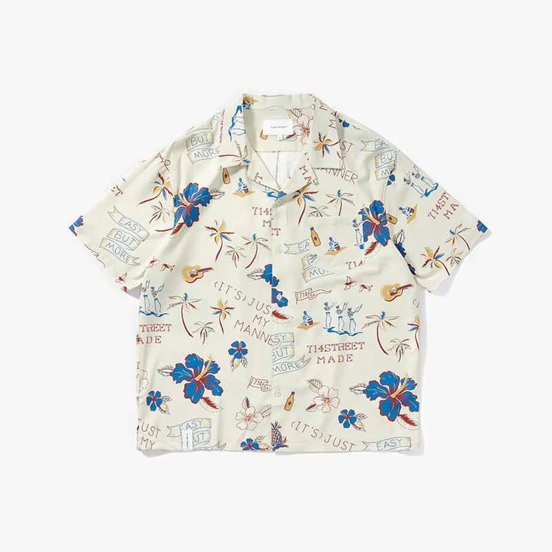 714street 'Luau' Short Sleeve Button-Up Shirt