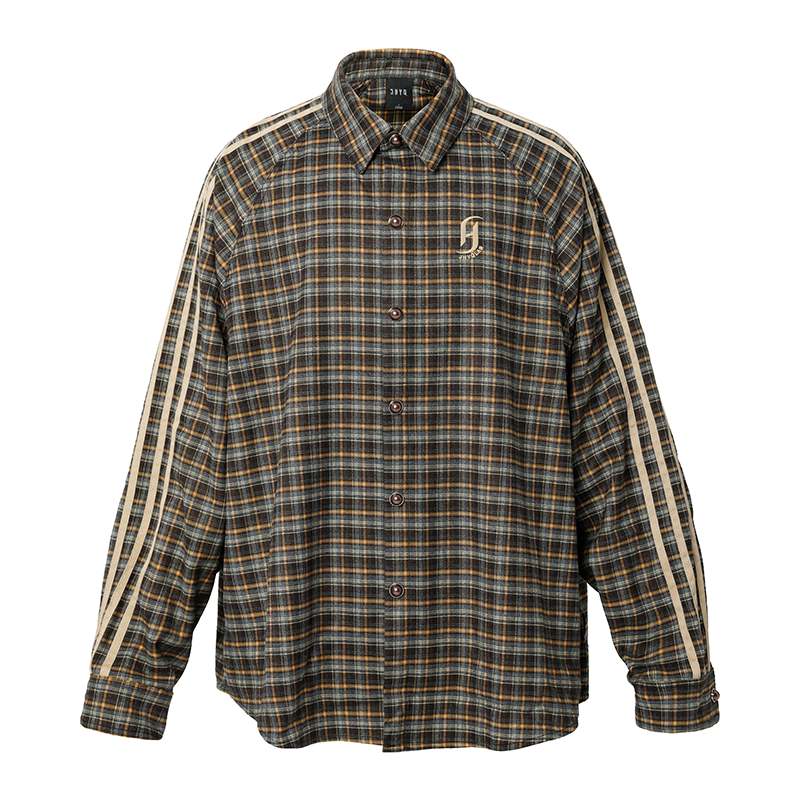 JHYQ Vintage Striped Flannel Shirt