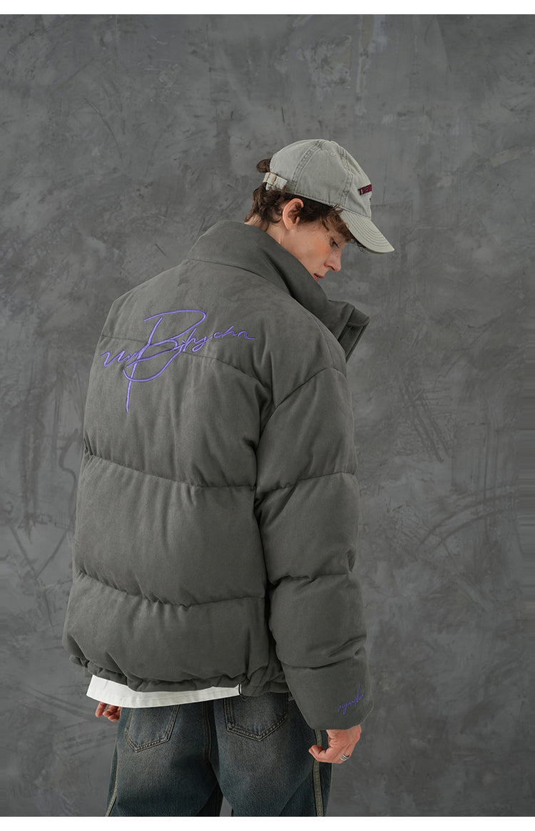 BJHG Plush Suede Puffer Coat