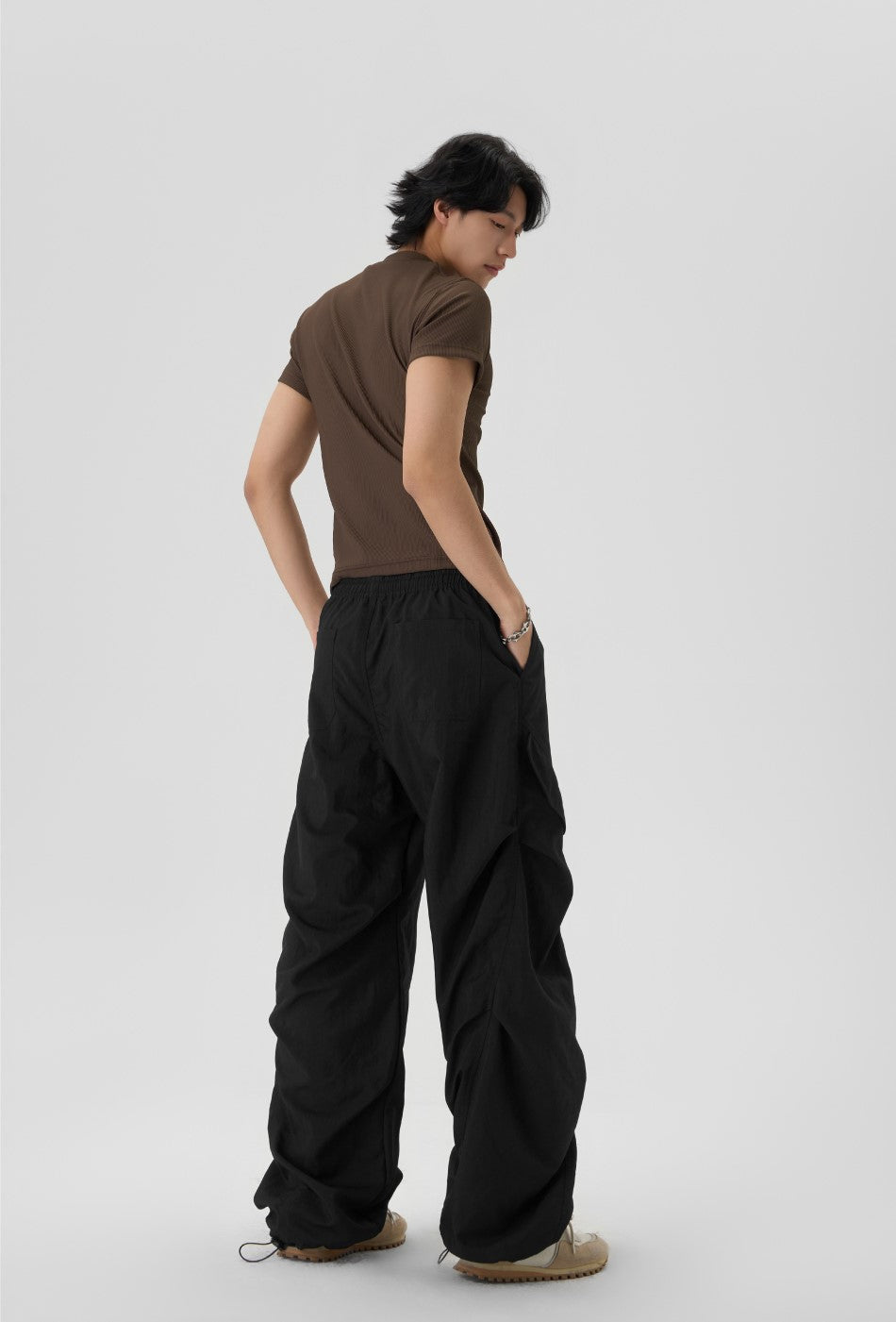 JHYQ Pleated Cargo Trousers