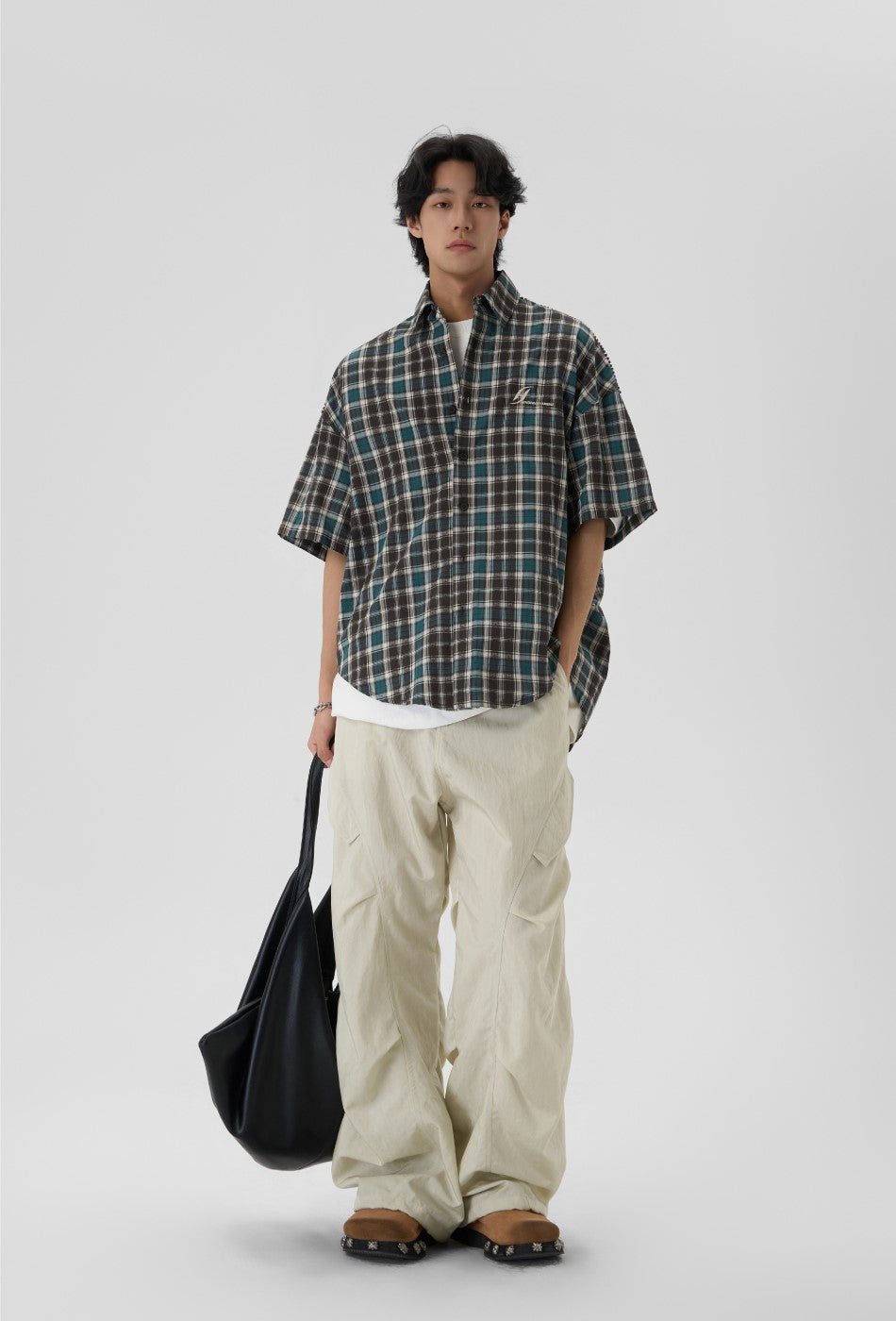 JHYQ Pleated Cargo Trousers