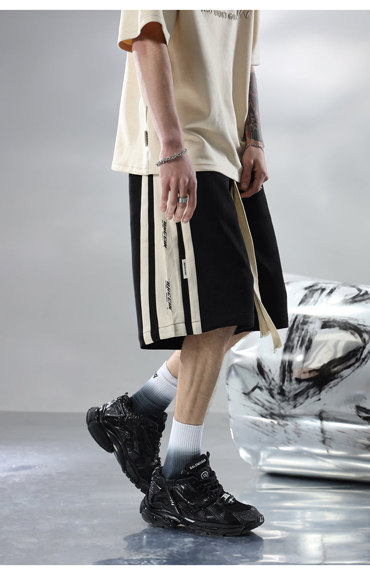 BJHG Velour Wide-Leg Lounge Shorts