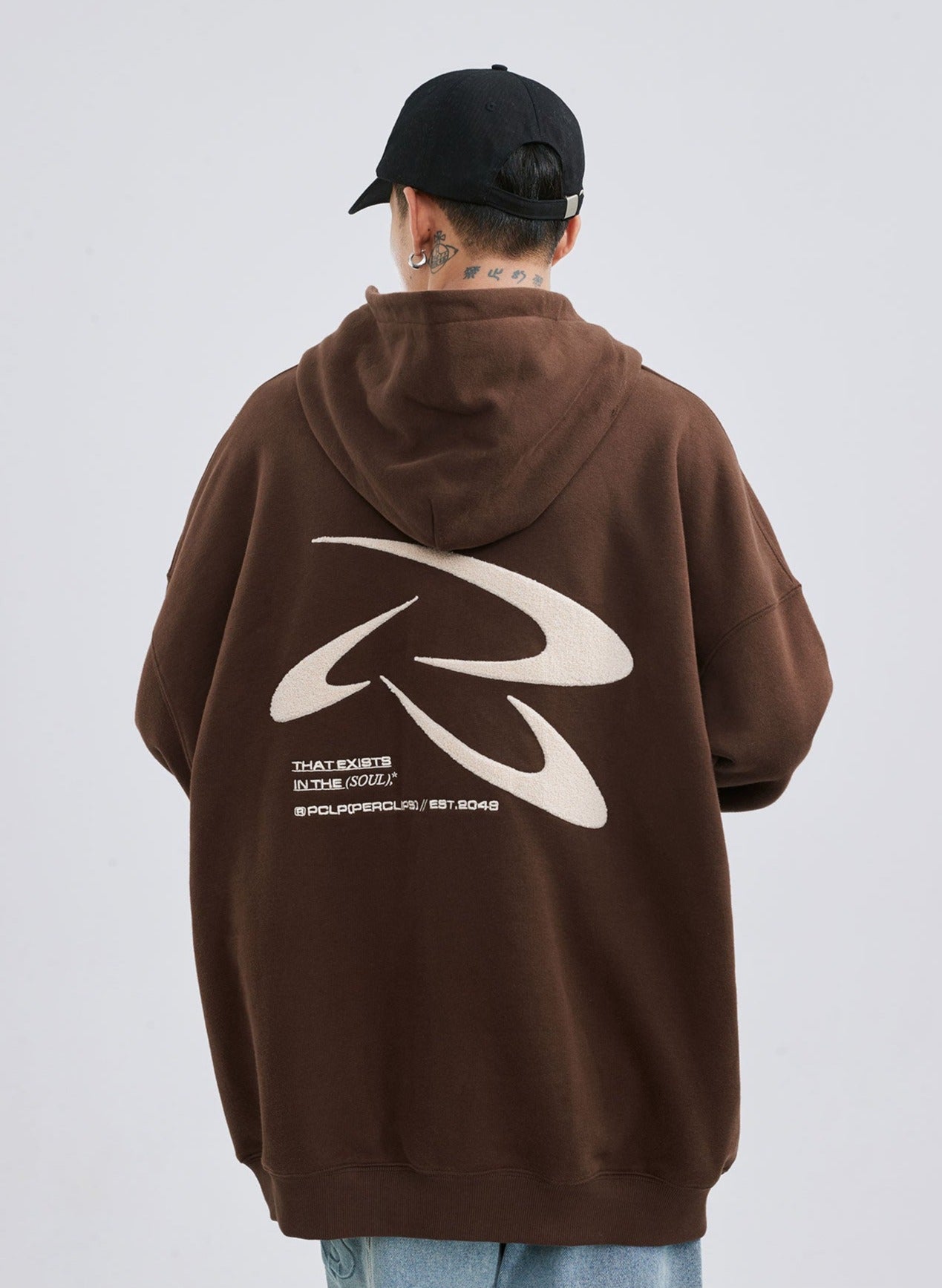 PCLP Embroidered Hoodie with Frisbee Design