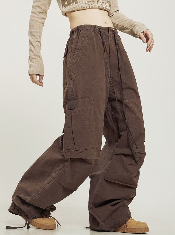 CTB Relaxed Fit Pleated Cargo Pants