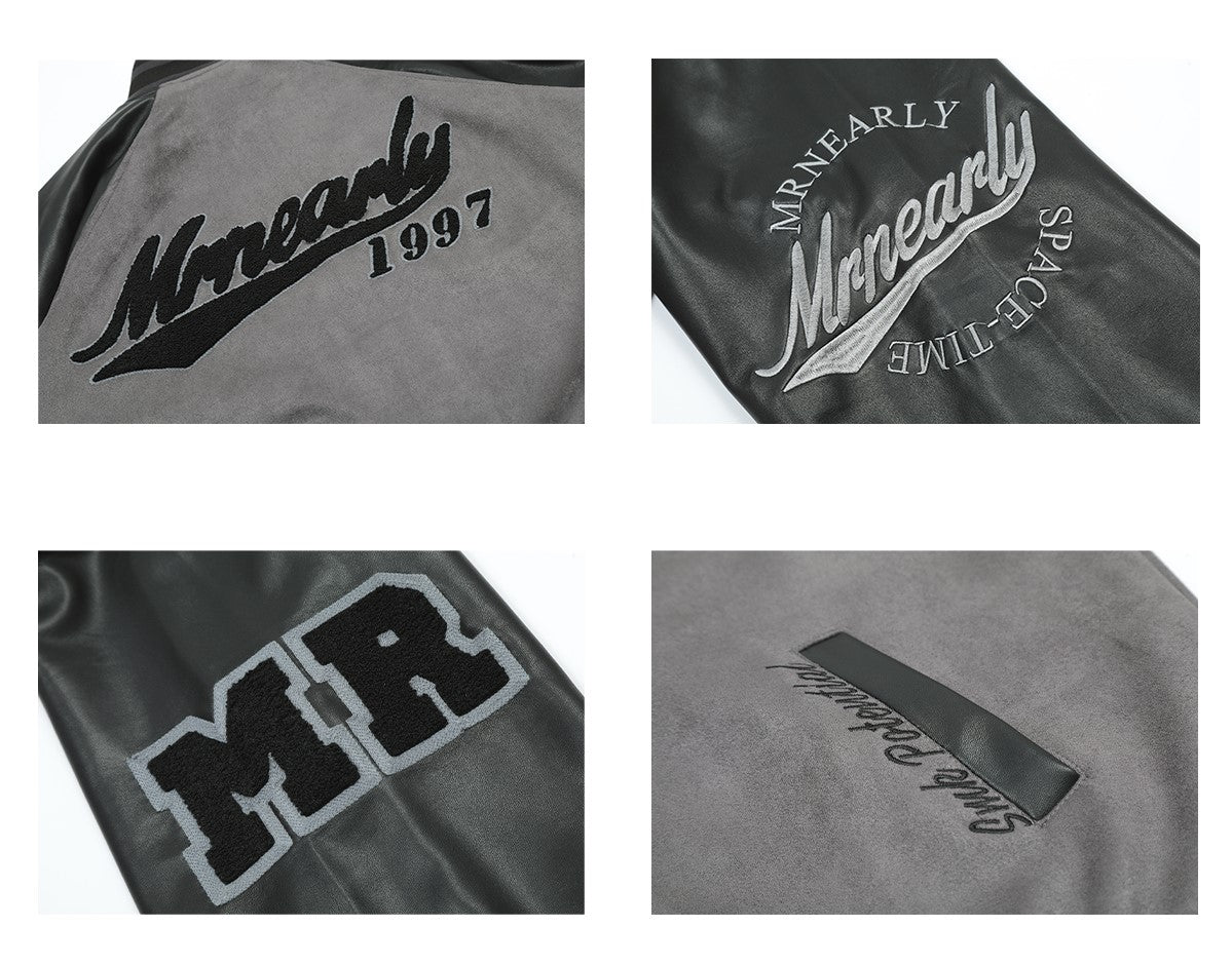 MRNEARLY Vintage 1997 Suede Varsity Jacket