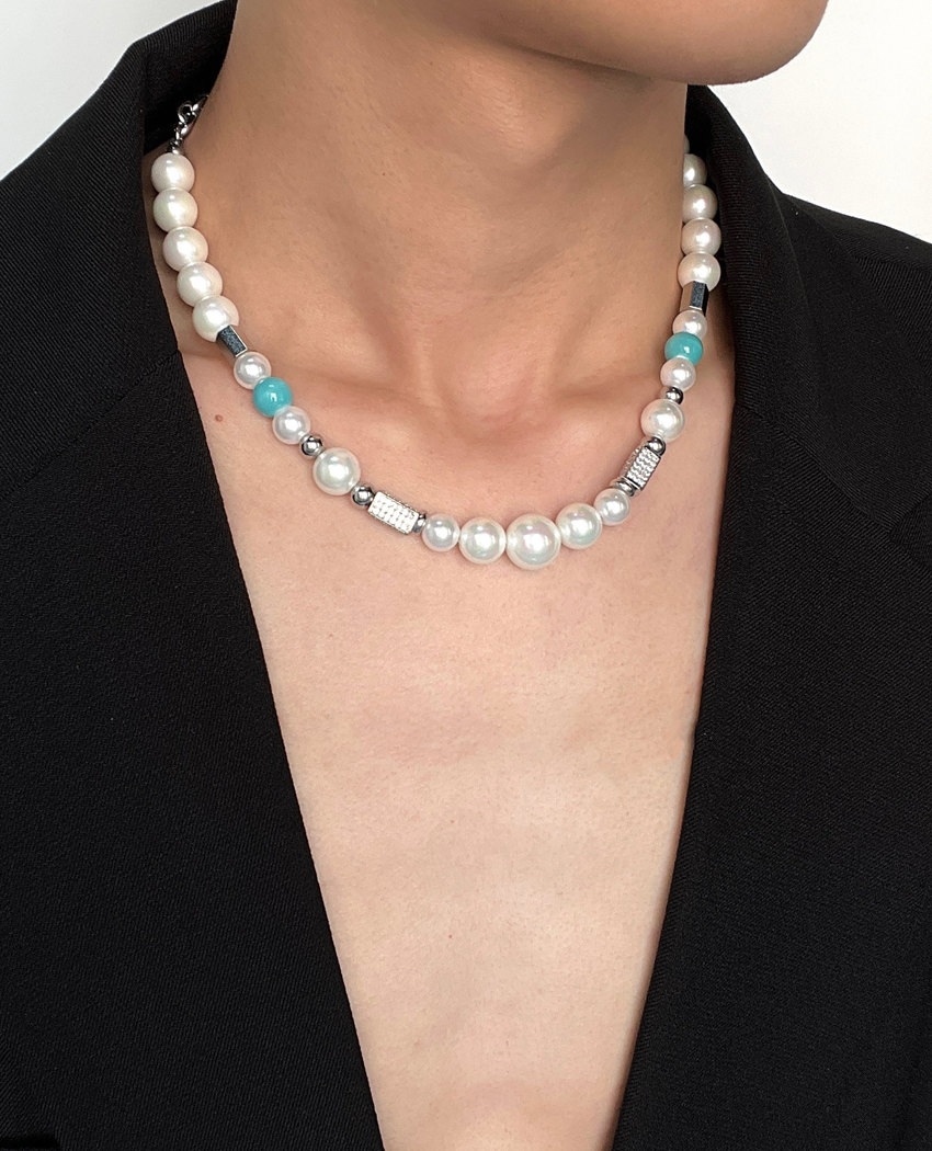 MINBIN Tiru Pearl Pendant Necklace