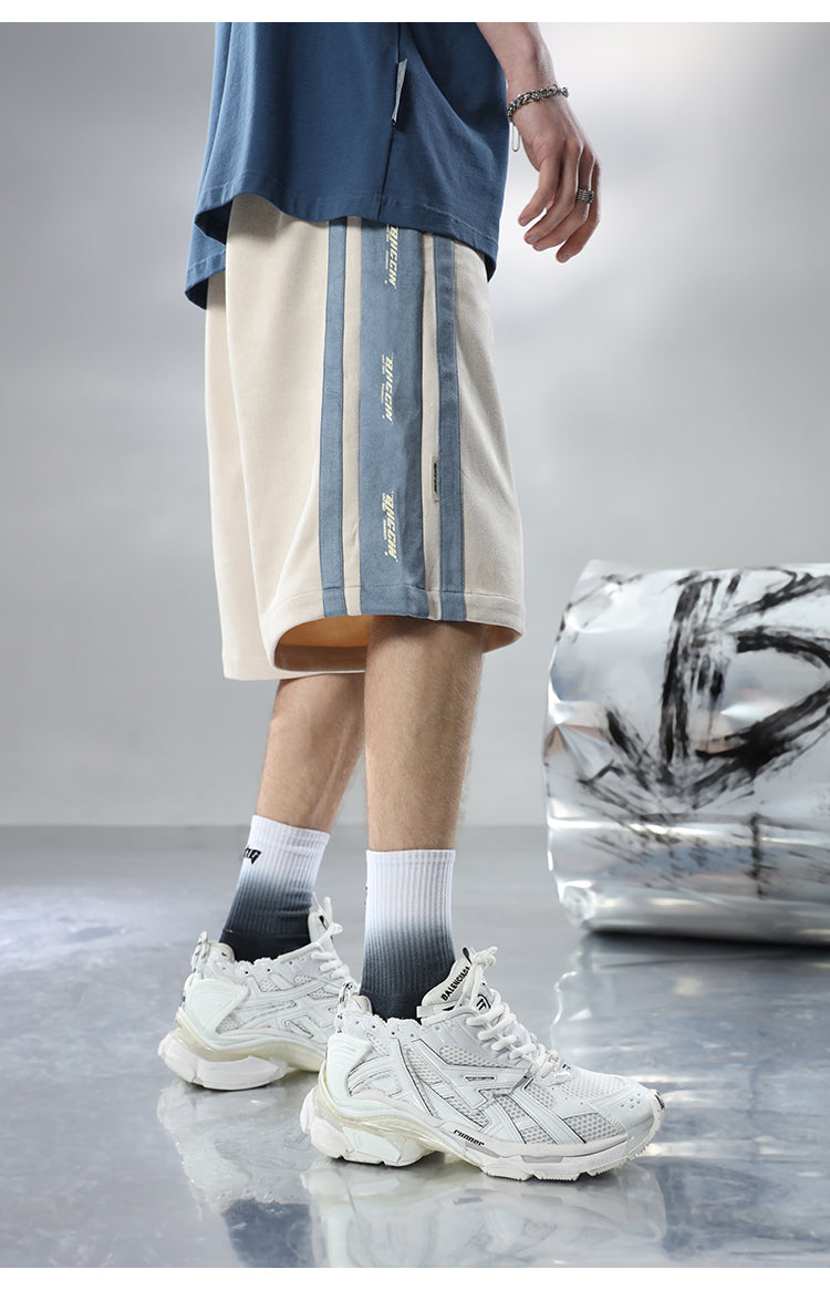 BJHG Velour Wide-Leg Lounge Shorts