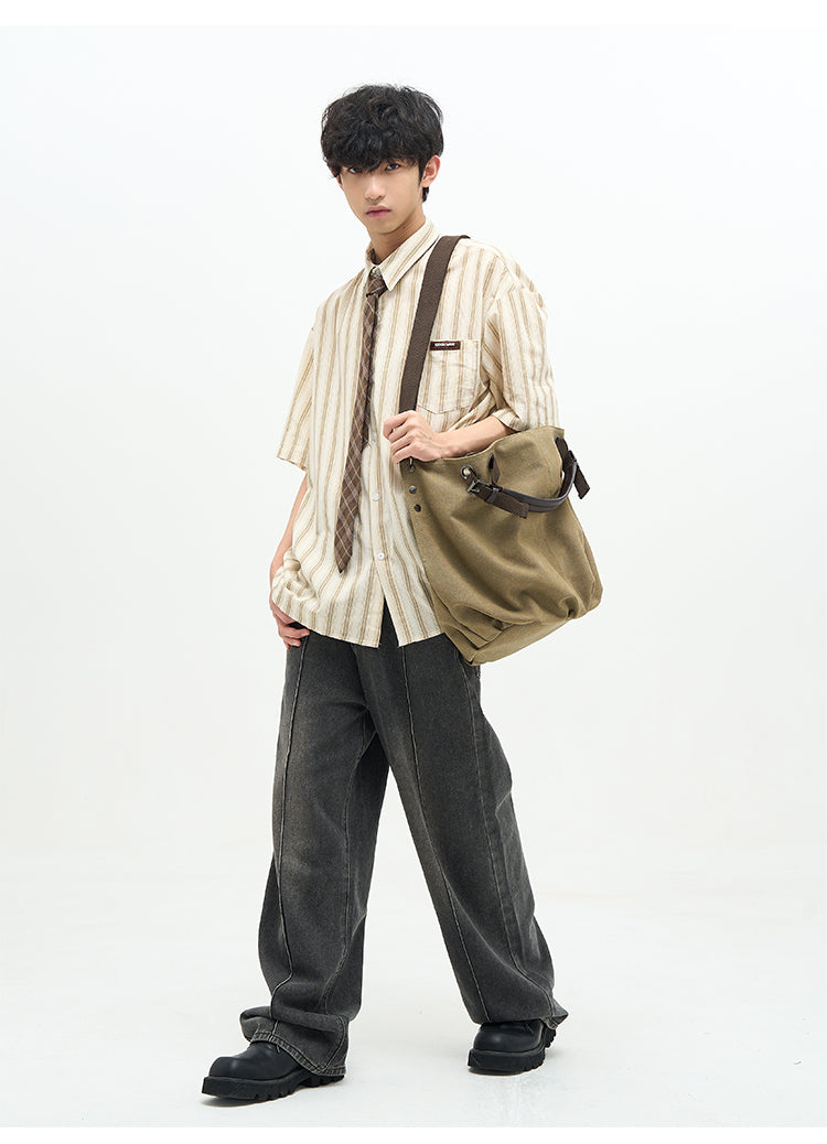 77F7GHT Striped Polo Shirt