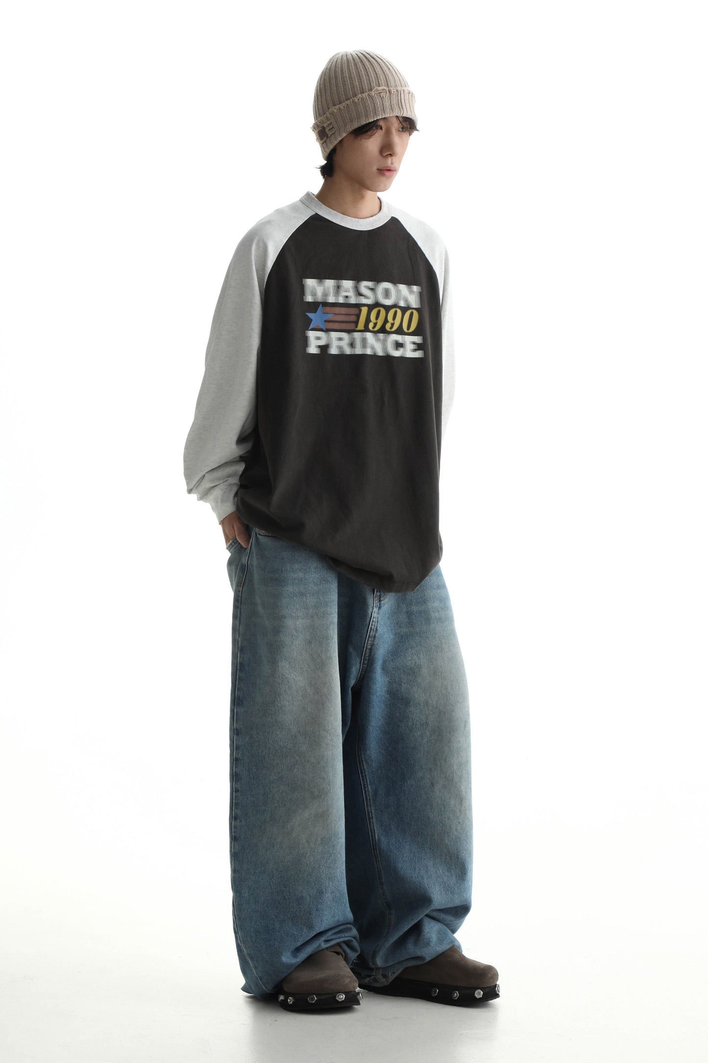 MASONPRINCE '1990' Long Sleeve with Contrast Details