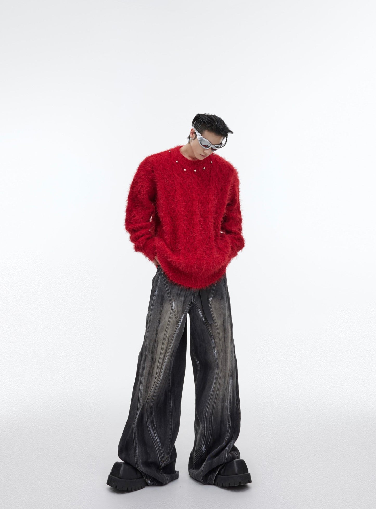 CulturE Studded Neckline Sweater