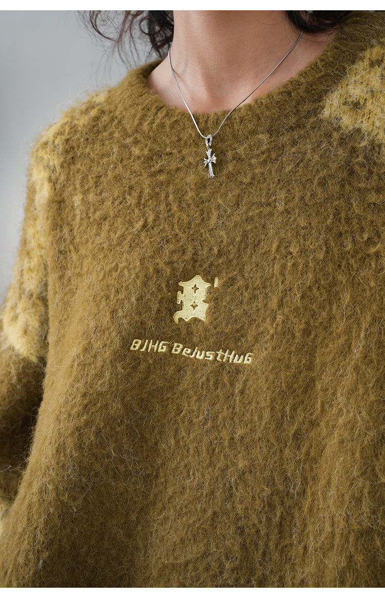 BJHG Textured Jacquard Knit Sweater