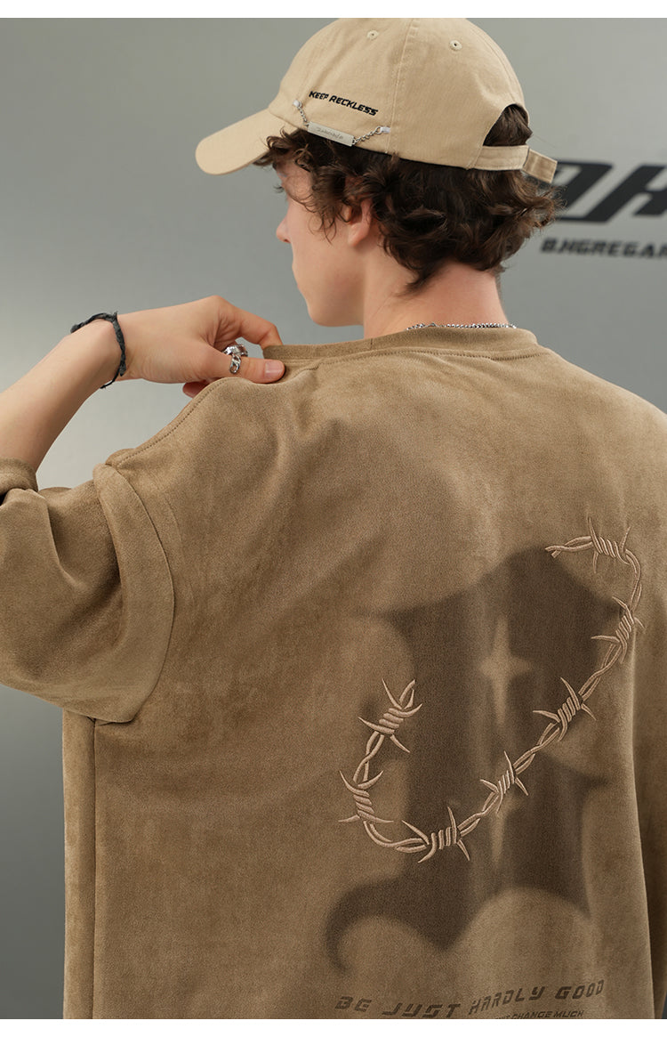 BJHG 'Thorns' Suede T-Shirt