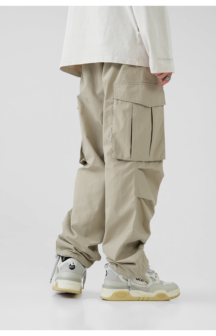 BJHG Pleated Utility Cargo Trousers