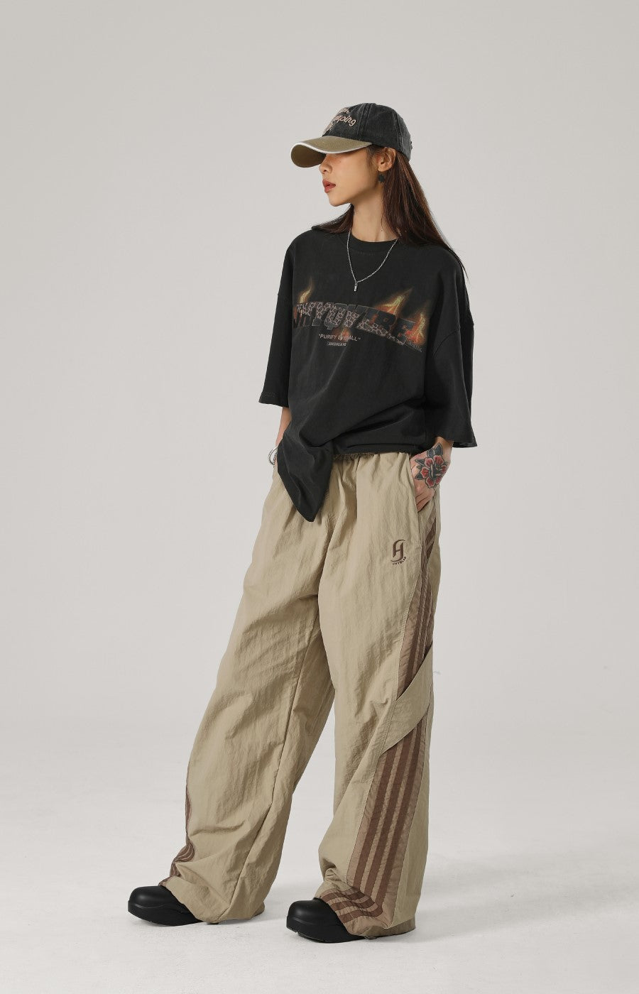 JHYQ Striped Contrast Athletic Pants