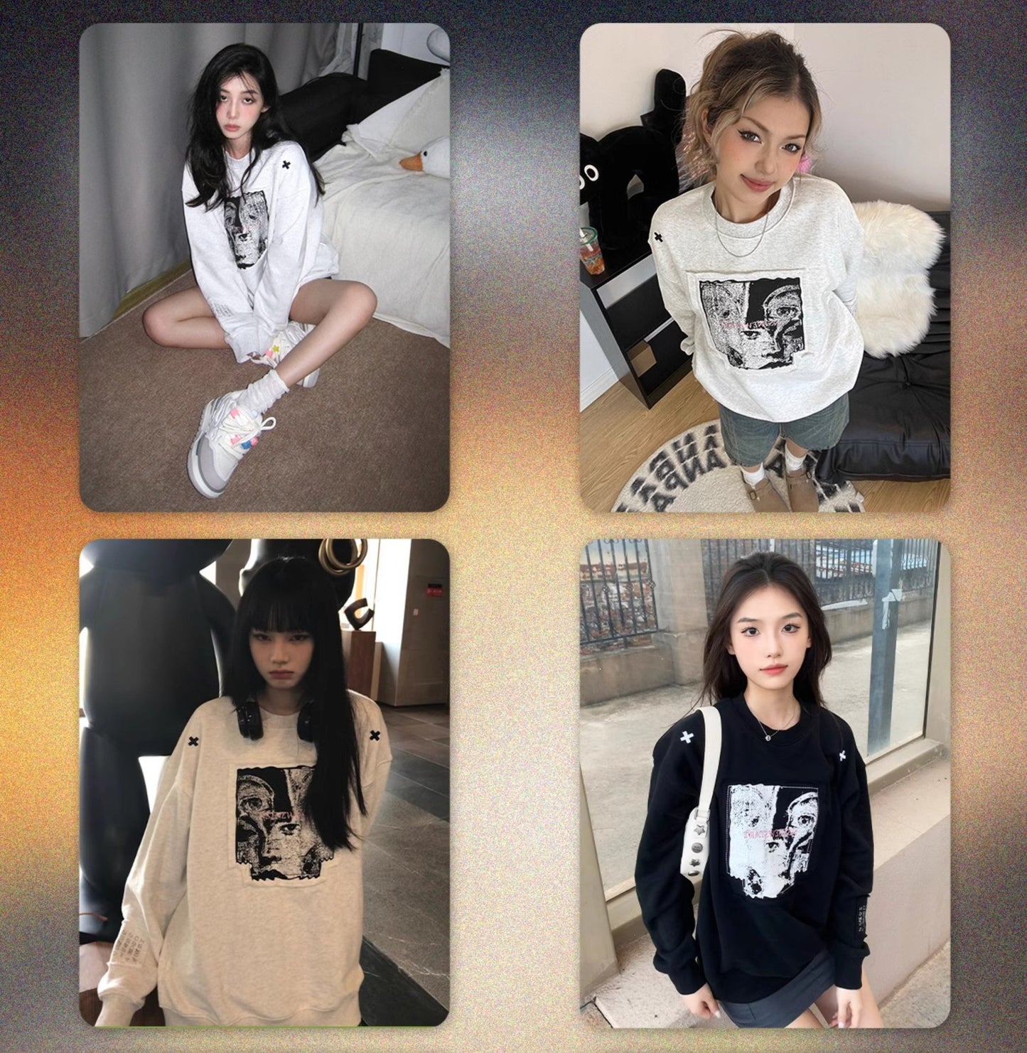 NSTNEW START 'Visions' Collage Knit Sweater