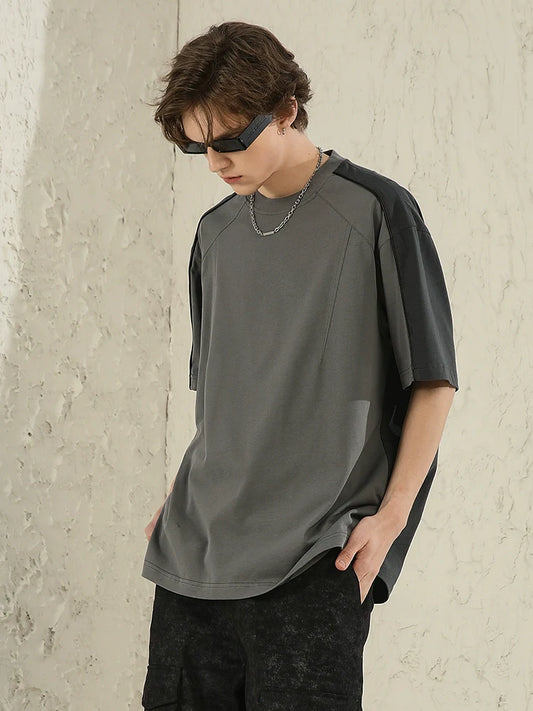 NOSAW Color Block Spliced T-Shirt