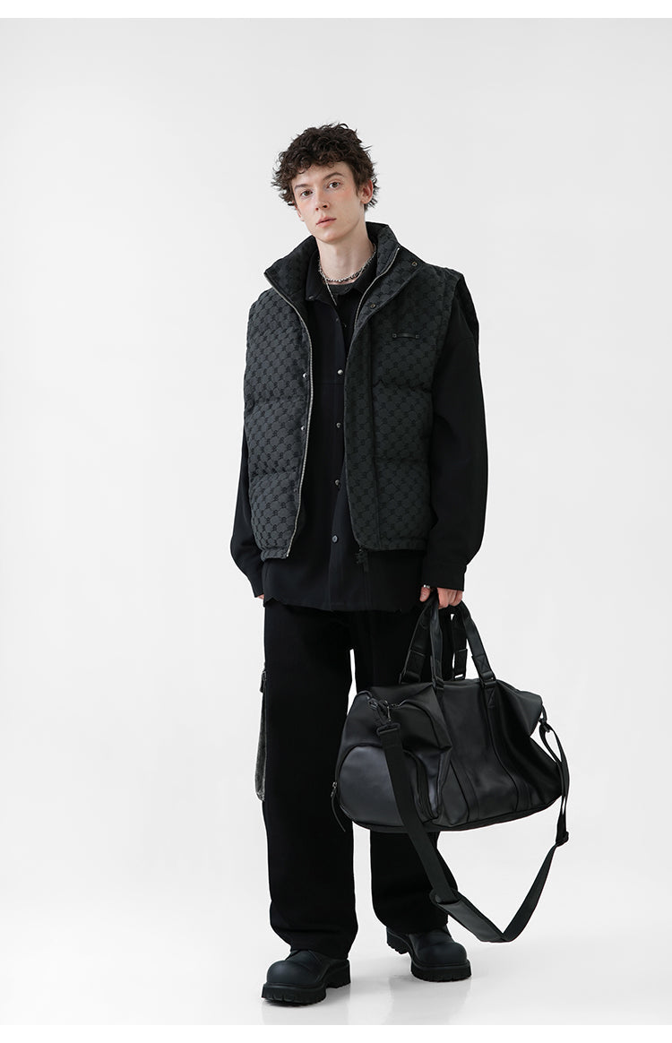 BJHG Monogram Patterned Puffer Vest