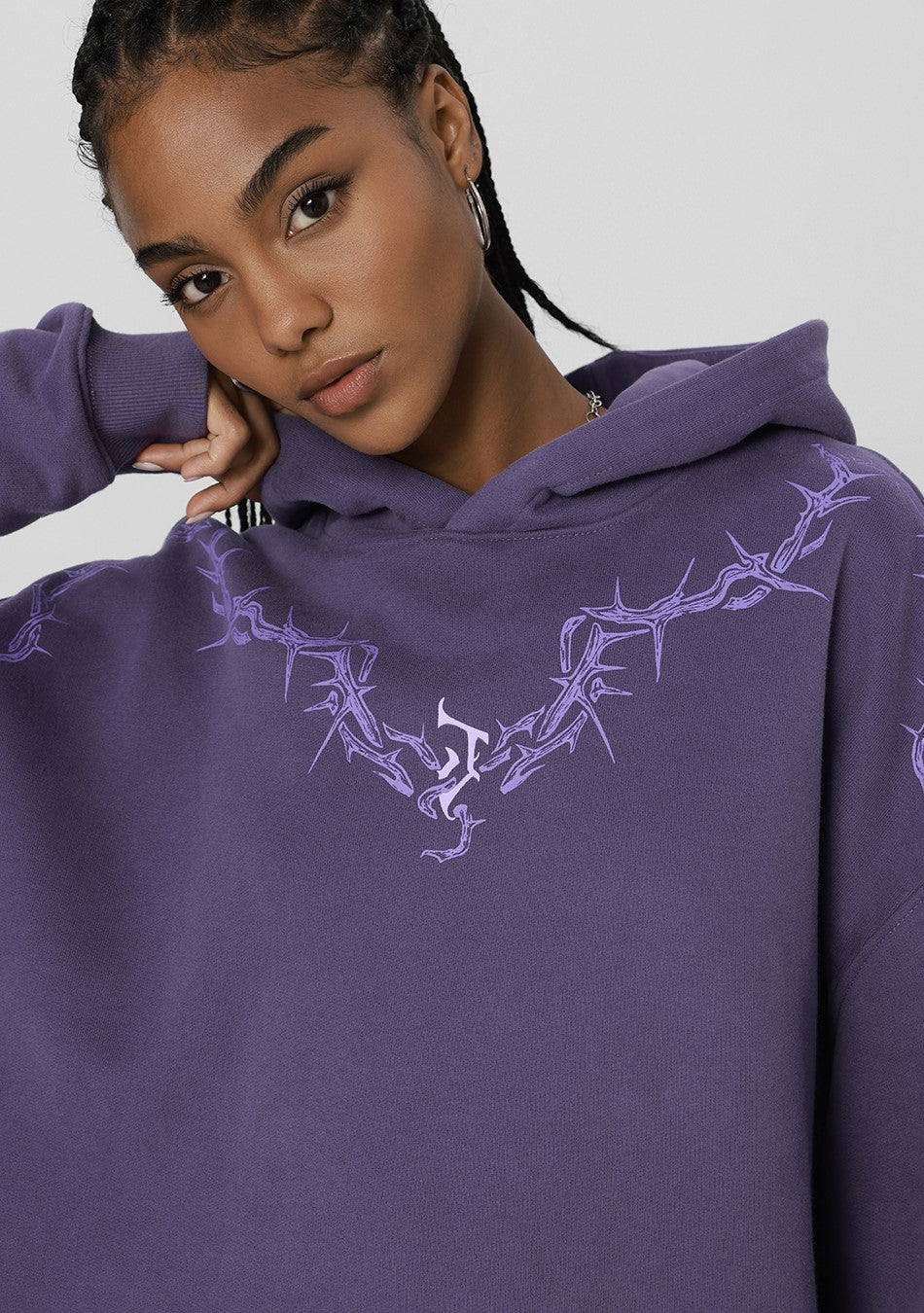 JHYQ Spiked Hoodie