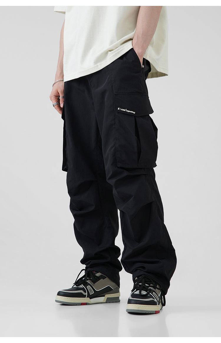 BJHG Pleated Utility Cargo Trousers