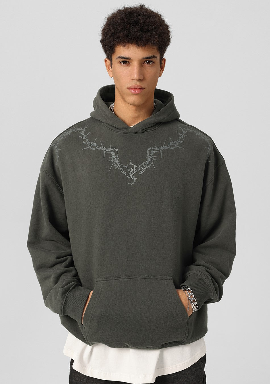 JHYQ Spiked Hoodie