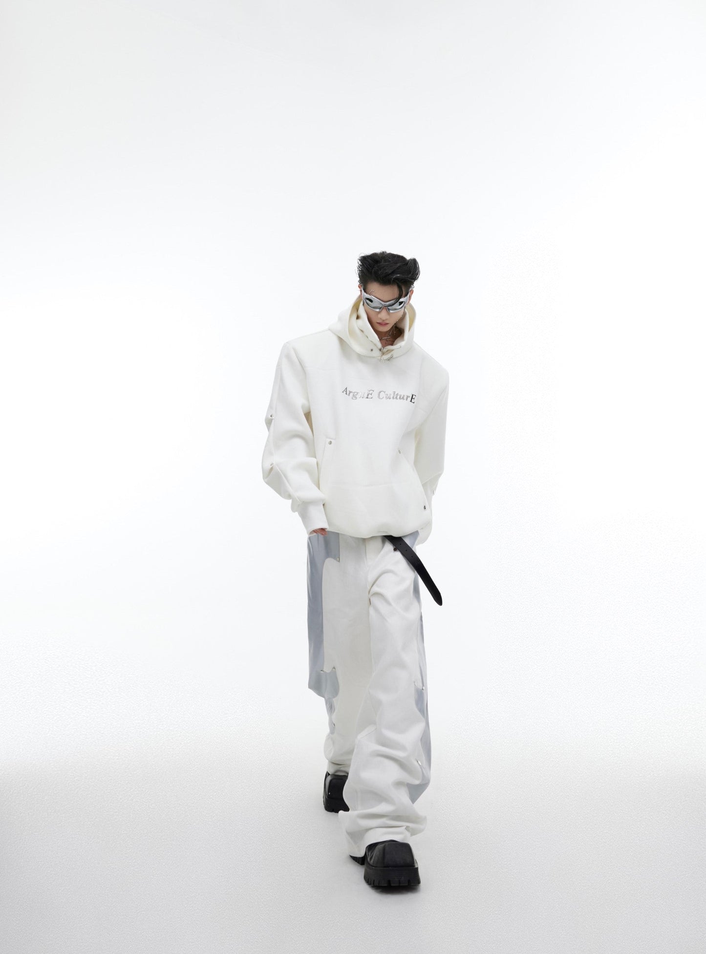 CulturE Logo Hoodie with Silver Stud Accents