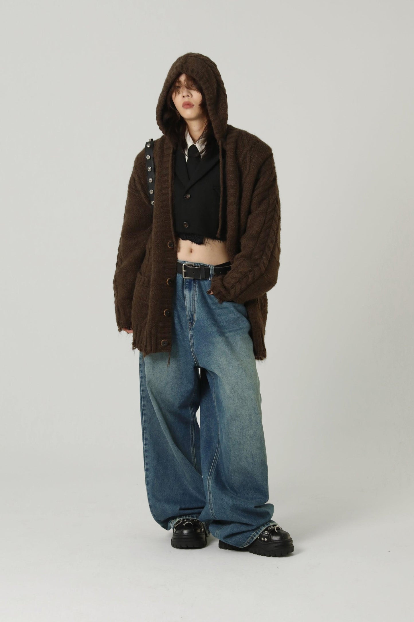 MASONPRINCE Edith Hooded Knit Cardigan