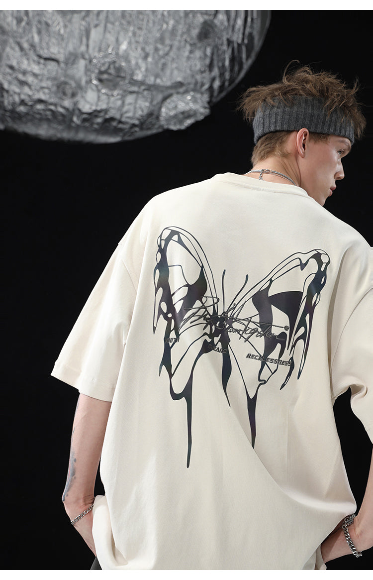 BJHG 3M Reflective Butterfly T-Shirt