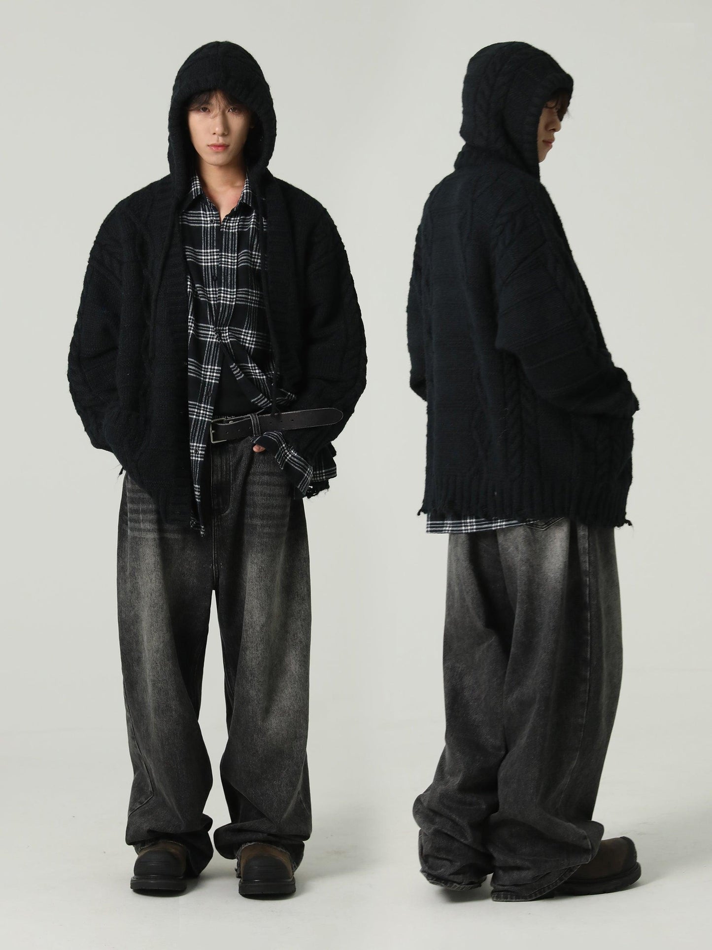 MASONPRINCE Edith Hooded Knit Cardigan