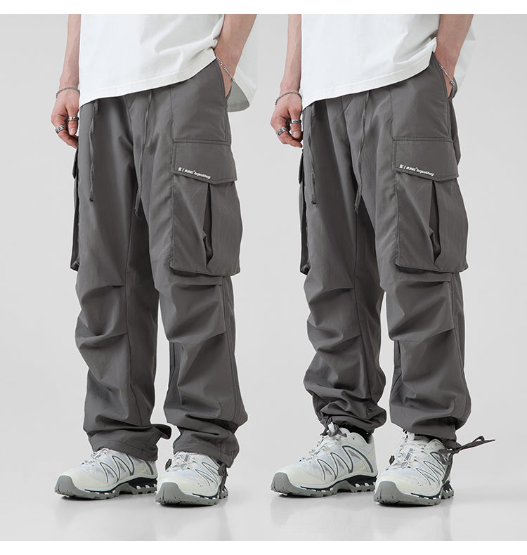 BJHG Pleated Utility Cargo Trousers