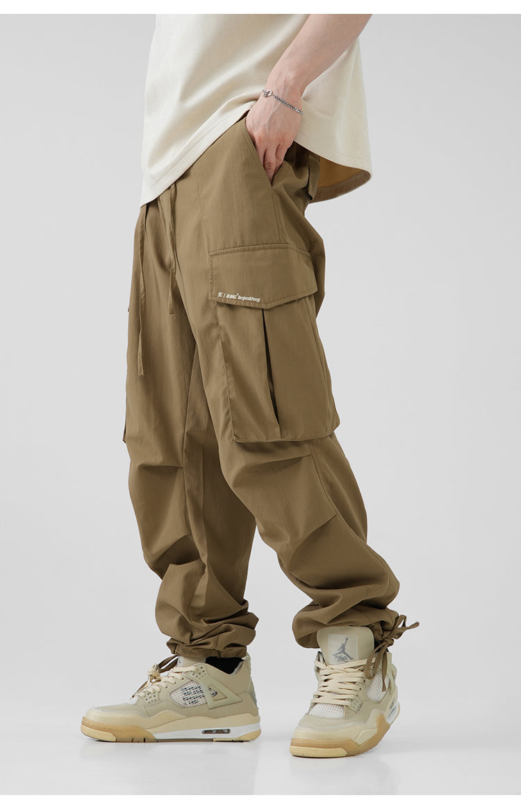 BJHG Pleated Utility Cargo Trousers