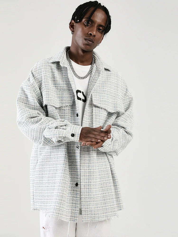 NOSAW Unfinished Edge Tweed Flannel