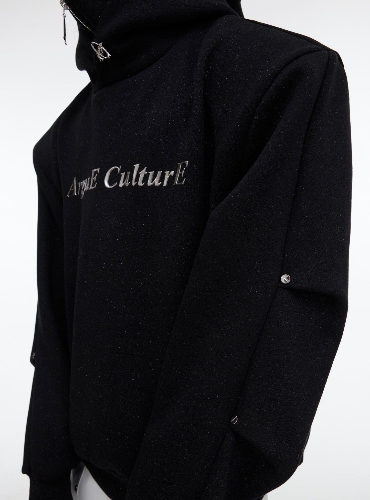 CulturE Logo Hoodie with Silver Stud Accents