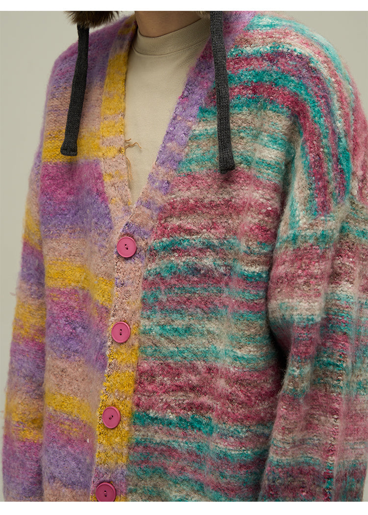 WLNEXT 'Dopamine' Two-Tone Cardigan