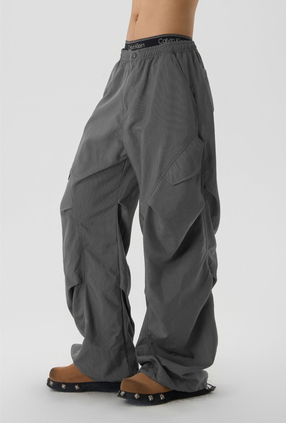 JHYQ Pleated Cargo Trousers